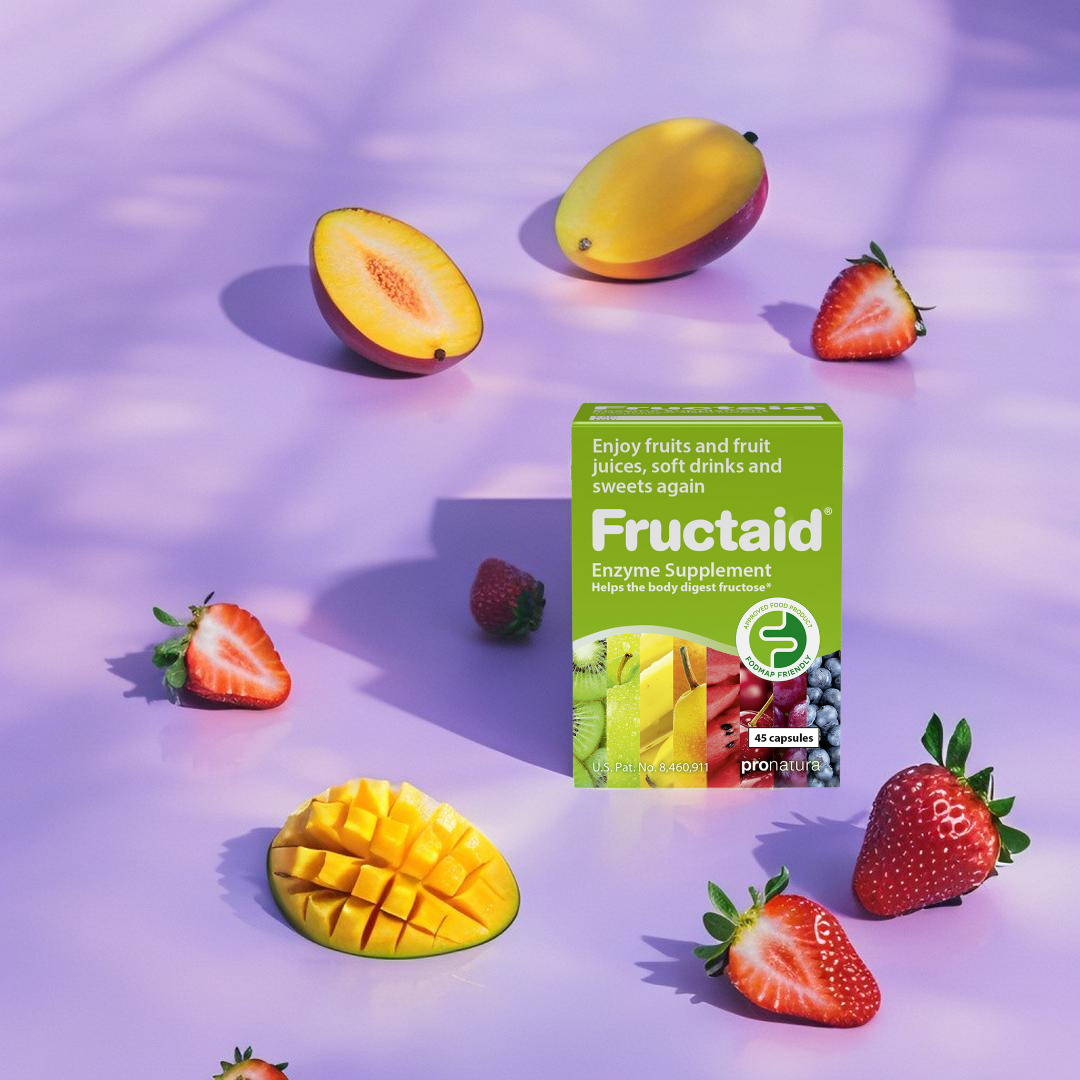 Fructaid enzyme supplement box